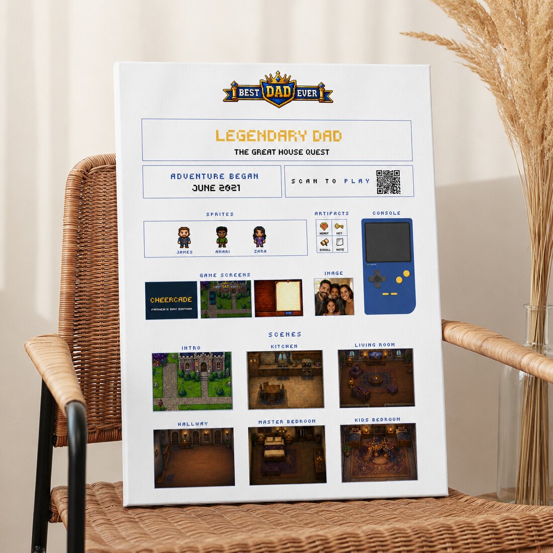 Canvas print mockup